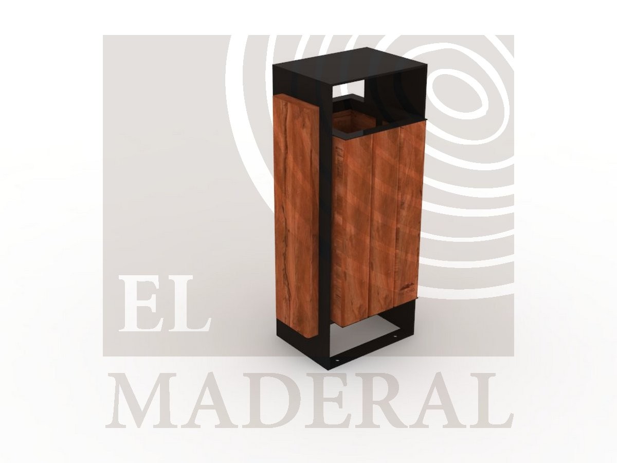 Basurero maderal modelo futrono