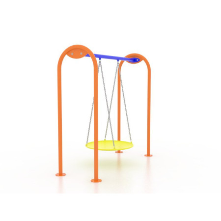 Columpio inclusivo plato plástico