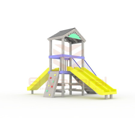 Juego modular 3 toboganes