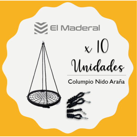 Columpio Nido Araña x 10 unidades