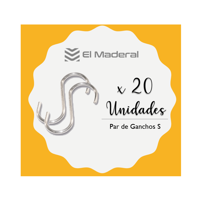 Par Gancho S x 20 unidades