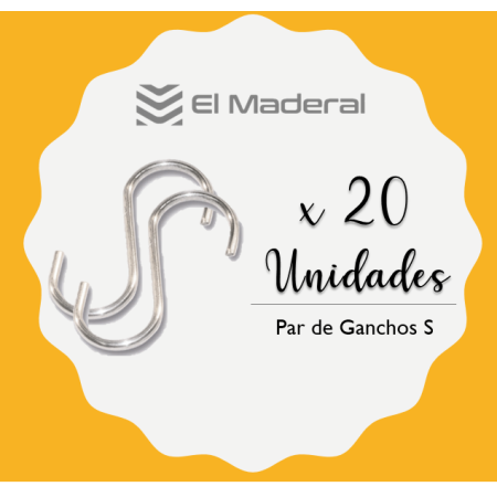 Par Gancho S x 20 unidades
