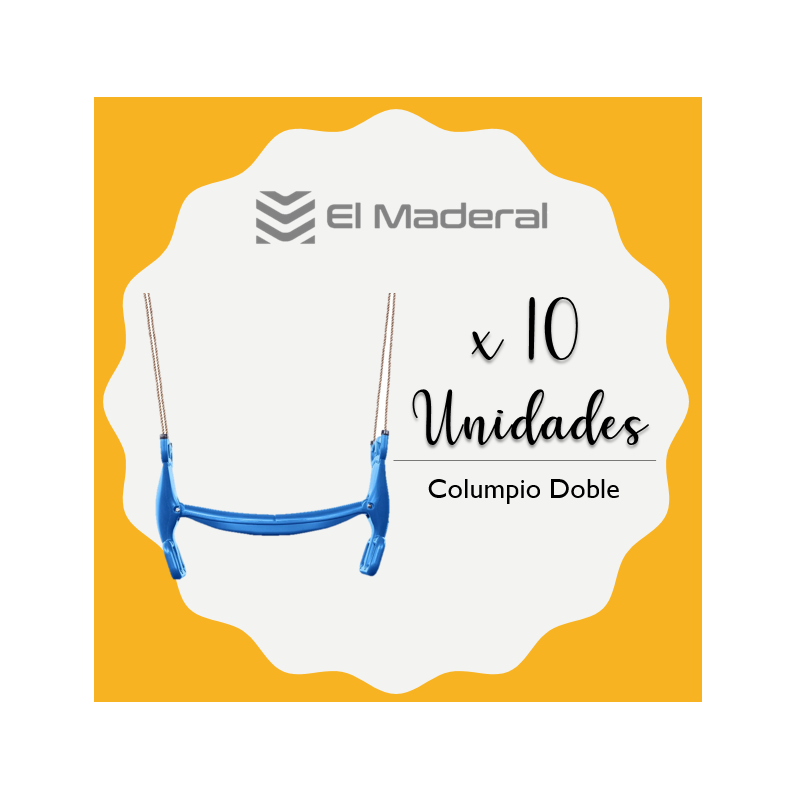 Columpio Doble con cuerda x 10 unidades