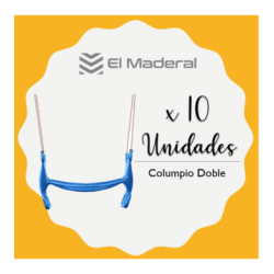 Columpio Doble con cuerda x 10 unidades