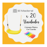Columpio Plástico con Cuerdas x 20 unidades