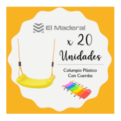 Columpio Plástico con Cuerdas x 20 unidades