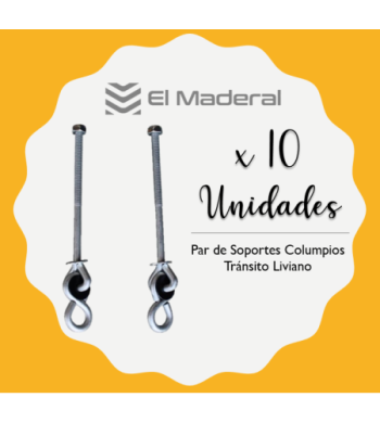 SOPORTES COLUMPIO X 10 UNIDADES