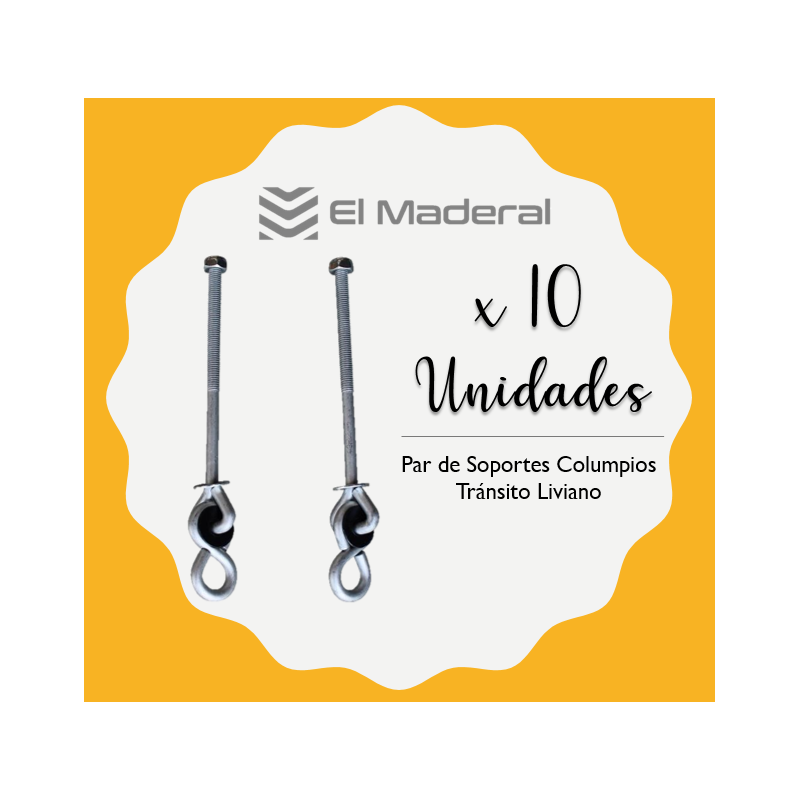 SOPORTES COLUMPIO X 10 UNIDADES