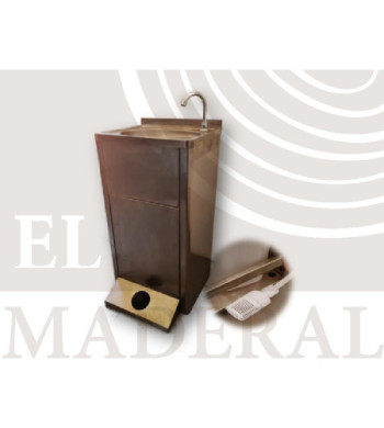 lavamanos autónomo de acero inoxidable