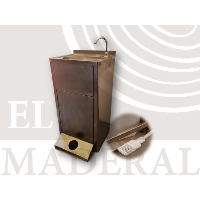 lavamanos autónomo de acero inoxidable