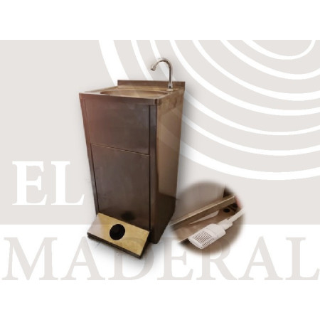 lavamanos autónomo de acero inoxidable