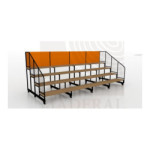 Gradería 4 peldaños para 52 personas