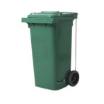 Basurero 120lts con pedal y segregación personalizada