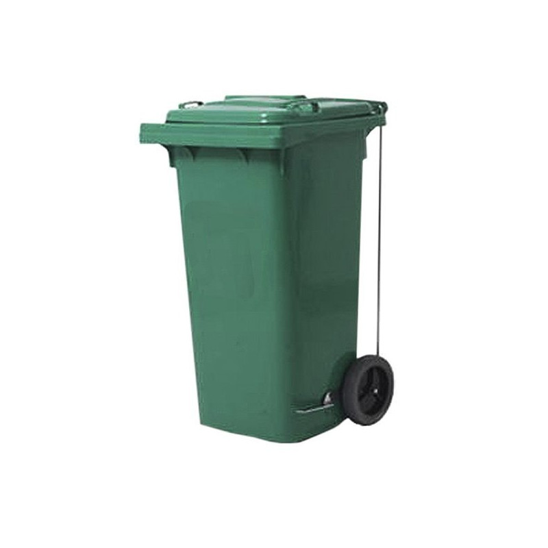 Basurero 120lts con pedal y segregación personalizada