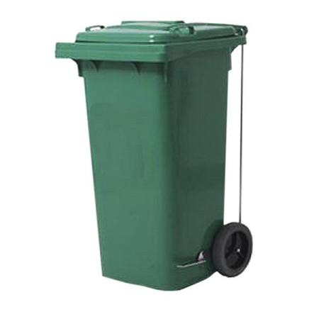 Basurero 120lts con pedal y segregación personalizada