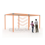 Cobertizo patio 2 cuerpos