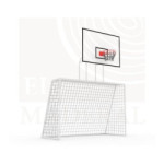 Arco de futbol y aro de basquetbol combinado