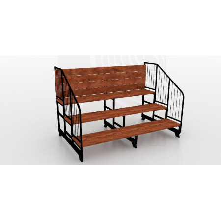 Gradería para colegios baranda 85cm