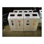 Basurero eco metálico x 4