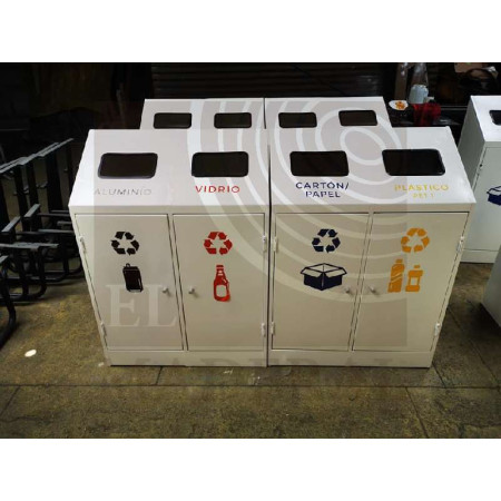 Basurero eco metálico x 4