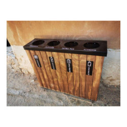 Contenedor ecológico 4 secciones