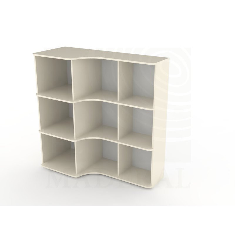 Estante transición profundidad