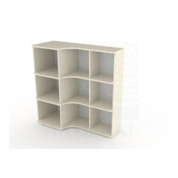 Estante transición profundidad