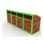 Contenedor de 4 secciones