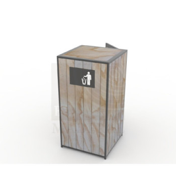 Basurero con posa bandeja