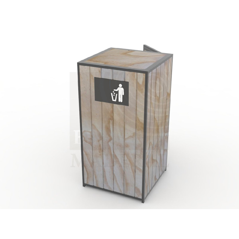 Basurero con posa bandeja