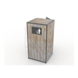 Basurero con posa bandeja