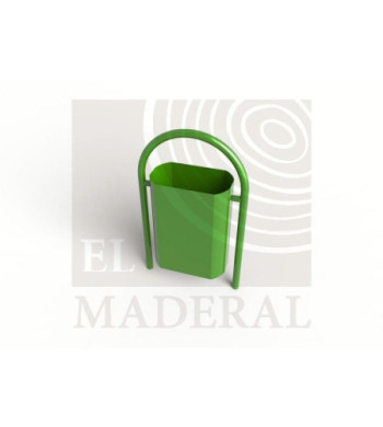 Basurero alameda curvo