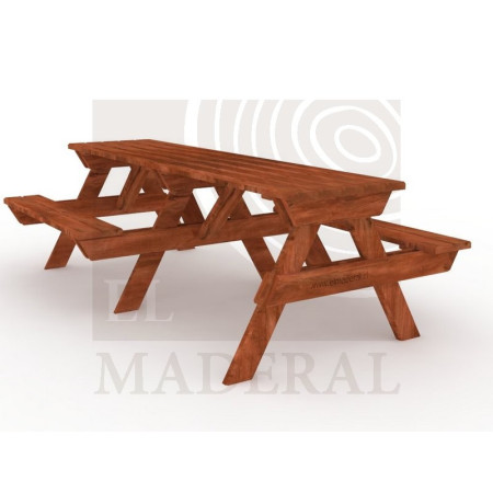 Mesa de picnic inclusiva 2 x 2