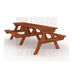 Mesa de picnic inclusiva 2 x 2