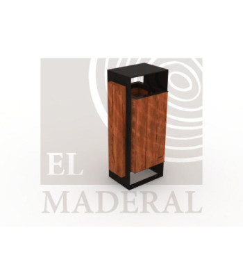 Basurero maderal modelo futrono