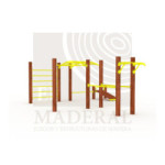 Circuito de calistenia metal madera