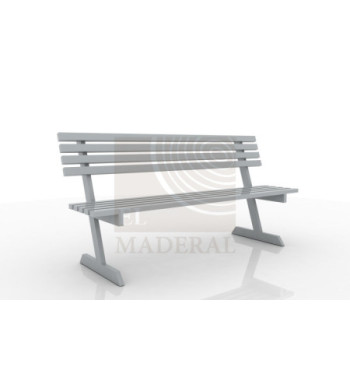 Escaño antivandálico alto tránsito