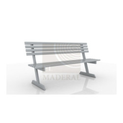 Escaño antivandálico alto tránsito