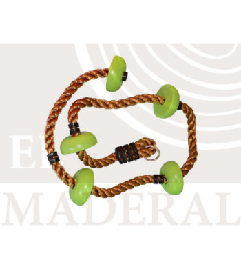 cuerda para trepar con 5 apoyos