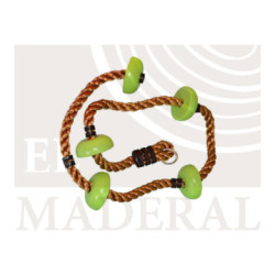 cuerda para trepar con 5 apoyos