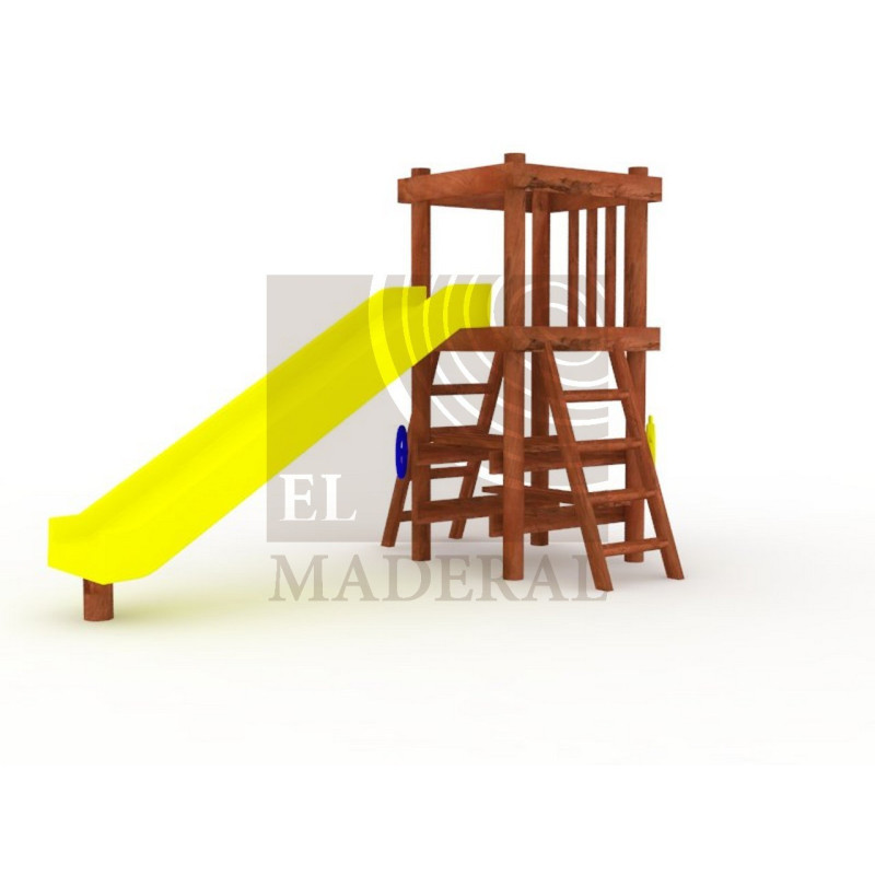 Tobogán con accesorios