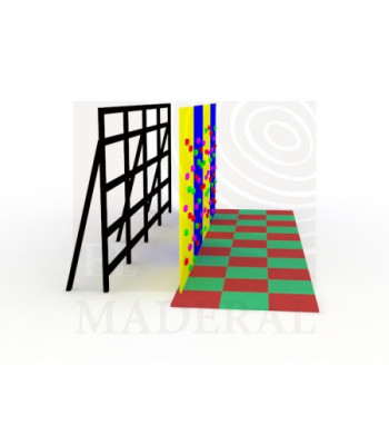 Muro de escalada autosoportante