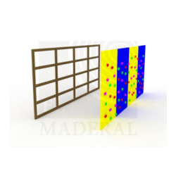 Muro de escalada de sujeción a muro