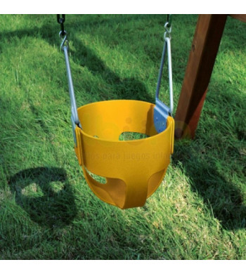 Columpio balde reforzado uso público, goma