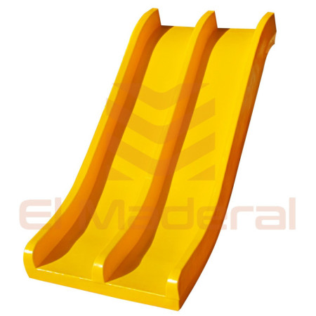 Tobogán recto doble de PVC.