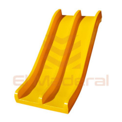 Tobogán recto doble de PVC.