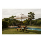 Mesa de picnic con Quitasol de género