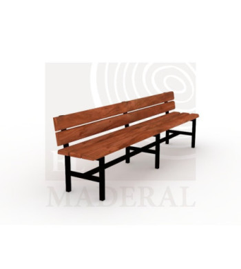 Banca pasillo con respaldo