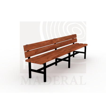 Banca pasillo con respaldo