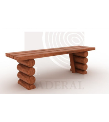 Banca de rollizos sin respaldo